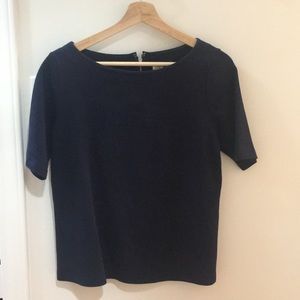 Zip-back easy fit swing blouse